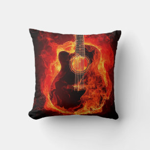 Prachtige Afbeelding met een gitaar Kussen