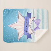 Prachtige afbeelding met Star Badge Sherpa Deken (Voorkant (horizontaal))