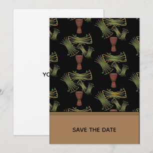 Prachtige Afrikaanse afdruk Ankara Fabric Kaart