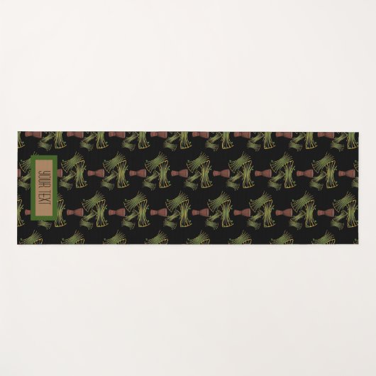 Prachtige Afrikaanse afdruk Ankara Fabric Yoga Mat (Voorkant (horizontaal))