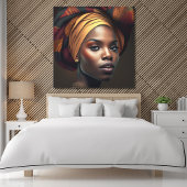 Prachtige Afrikaanse Amerikaanse  rugzak Canvas Afdruk