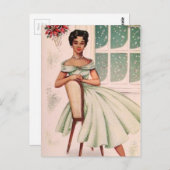  prachtige Afrikaanse Amerikaanse vrouw Briefkaart (Voorkant / Achterkant)