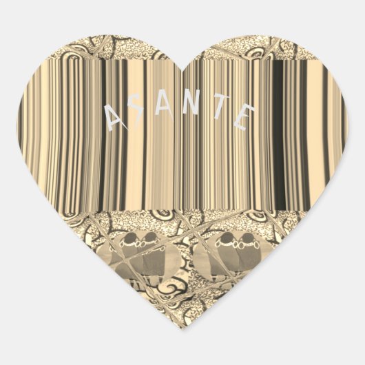 Prachtige Afrikaanse dankbaarheid Hart Sticker (Voorkant)