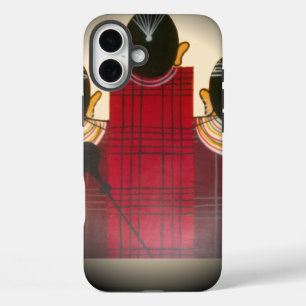 Prachtige Afrikaanse etnische stam Masai Ornamente iPhone 16 Plus Hoesje