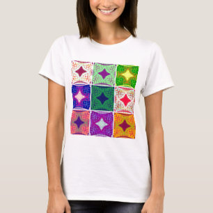 Prachtige Afrikaanse geruite kunstprint T-shirt