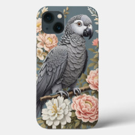 Prachtige Afrikaanse grijze papegaai met elegante  Case-Mate iPhone Case