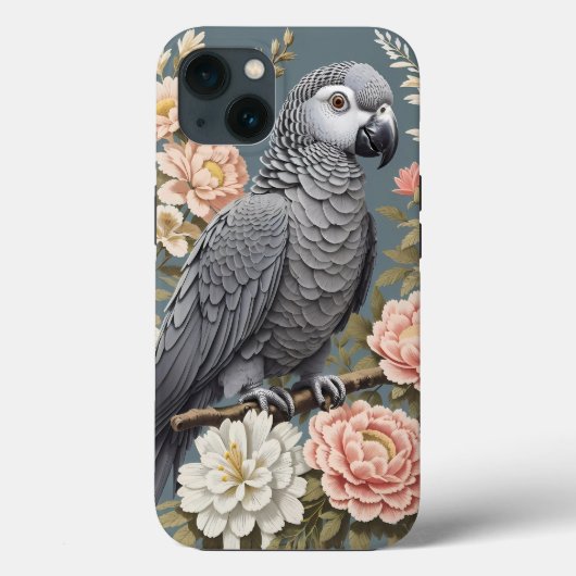 Prachtige Afrikaanse grijze papegaai met elegante Case-Mate iPhone Case (Achterkant)