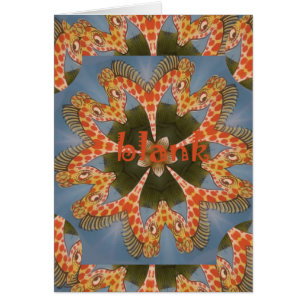 Prachtige Afrikaanse kleurrijke Giraffe blanco