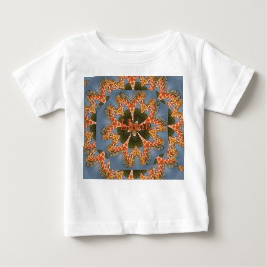 Prachtige Afrikaanse kleurrijke Giraffe blanco (Voorkant)