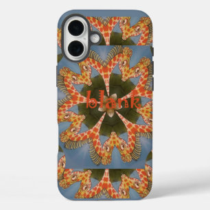 Prachtige Afrikaanse kleurrijke Giraffe blanco iPhone 16 Plus Hoesje