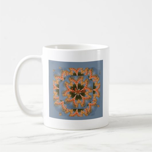 Prachtige Afrikaanse kleurrijke Giraffe blanco Koffiemok (Links)