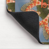 Prachtige Afrikaanse kleurrijke Giraffe blanco Muismat (Hoek)