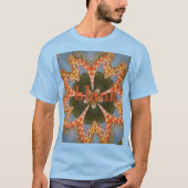 Prachtige Afrikaanse kleurrijke Giraffe blanco T-shirt (Voorkant)