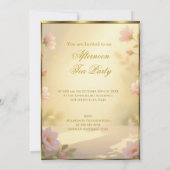 Prachtige Afternoon Tea Party Kleurrijke Vogels Kaart (Achterkant)