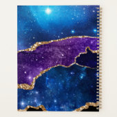 Prachtige Agate Gold Glitter Planner (Achterkant)