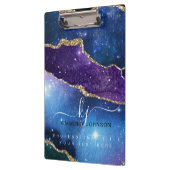 Prachtige Agate Gold Glitter Planner Klembord (Links)