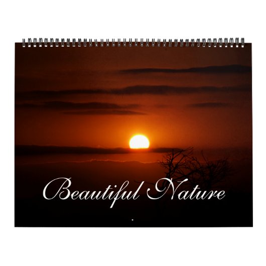 Prachtige agenda voor het canvas van de Natuur Kalender (Hoes)