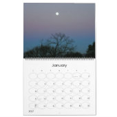 Prachtige agenda voor het canvas van de Natuur Kalender (Jan 2027)