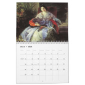 Prachtige agenda voor Victoriaans dames schilderij Kalender (Mar 2026)