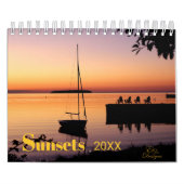 Prachtige agenda voor Zonsondergangen Kalender (Hoes)