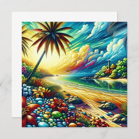 Prachtige AI Art | Kustschoonheid (Voorkant / Achterkant)