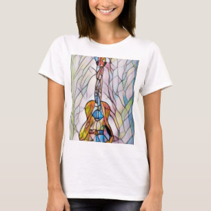 Prachtige akoestische gitaar t-shirt