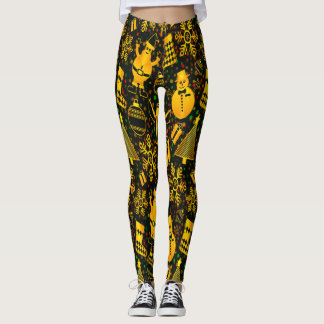 Prachtige All-Over Print Kerstbedekking Leggings