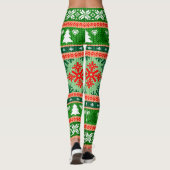 Prachtige All-Over Print kerstklep Leggings (Achterkant)