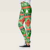 Prachtige All-Over Print kerstklep Leggings (Links)