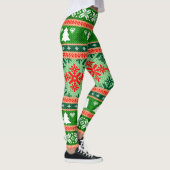 Prachtige All-Over Print kerstklep Leggings (Rechts)