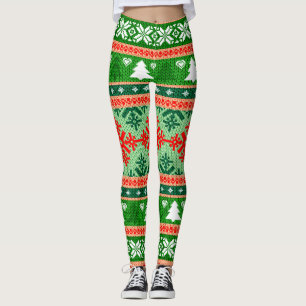 Prachtige All-Over Print Kerstmis achtergrond Leggings