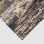 Prachtige allianties die door oceaangolven lopen tissuepapier (Detail)