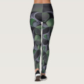 Prachtige Amazing Ash Green Aurora Kaleidoscoop Leggings (Achterkant)