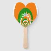 Prachtige Amazing Cricket India Handwaaier (Achterkant)