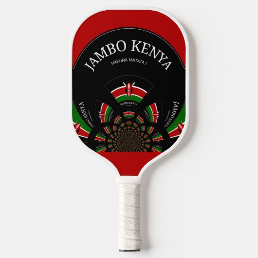 Prachtige Amazing Fun Kenya Stylish Flag Pickleball Paddle (Voorkant)