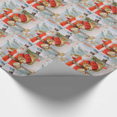 Prachtige Amerikaanse kerstkerstkerstkerstkerstker Cadeaupapier (Hoek)