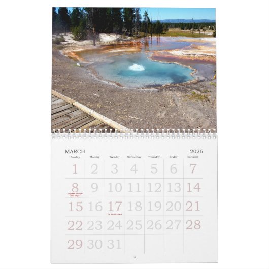 Prachtige Amerikaanse landschappen Kalender (Mar 2026)