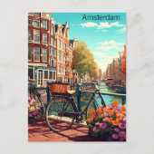 Prachtige Amsterdam Nederland Canal City Briefkaart (Voorkant)