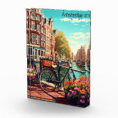 Prachtige Amsterdam Nederland Canal City Fotoblokken (Rechts)