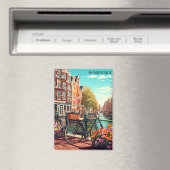 Prachtige Amsterdam Nederland Canal City Magneet (Insitu (Vaatwasser))