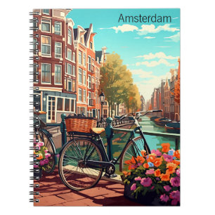 Prachtige Amsterdam Nederland Canal City Notitieboek