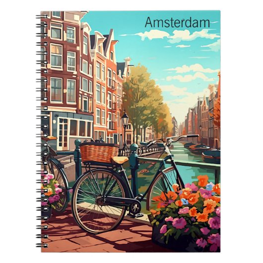 Prachtige Amsterdam Nederland Canal City Notitieboek (Voorkant)