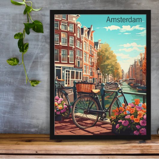 Prachtige Amsterdam Nederland Canal City Poster