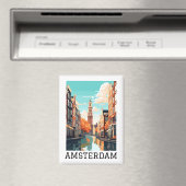 Prachtige Amsterdam Nederland Canal Travel Magneet (Insitu (Vaatwasser))
