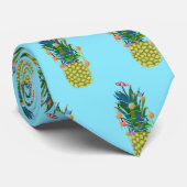 Prachtige Ananas Kerstboom Halsbanden Stropdas (Opgerold)