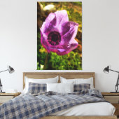 Prachtige Anemone Coronaria Wildflower Painting Canvas Afdruk (Insitu (Slaapkamer))
