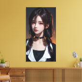 Prachtige anime kunst. canvas afdruk (Insitu (Woonkamer))