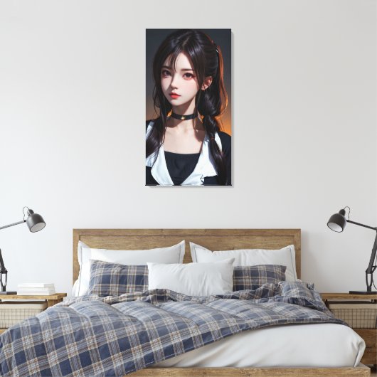 Prachtige anime kunst. canvas afdruk (Insitu (Slaapkamer))