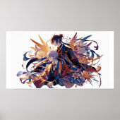Prachtige anime kunst muur decor poster (Voorkant)