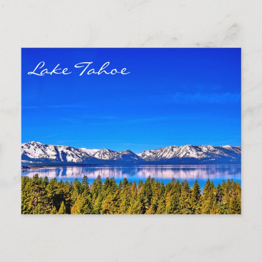 PRACHTIGE ANSICHTKAART VAN MEER TAHOE BRIEFKAART (Voorkant)